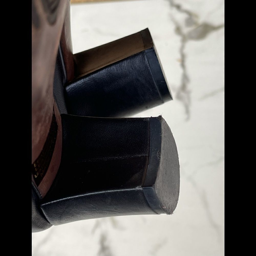 AGL Black Leather Cap Toe Booties 36 - Picture 7 of 11